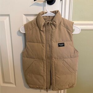Abercrombie & Fitch Kids Beige Puffer Vest